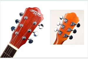 Guitarra Acústica Cutaway de 39 Pulgadas Más Económica con Diferentes Colores, Fabricamos Todas las Guitarras, Ukeleles, Violines y Accesorios para Guitarra - Product Image 4