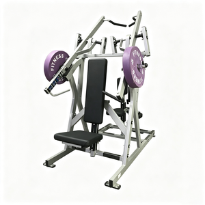 Máquina de Press de <span class=keywords><strong>Pecho</strong></span> Lateral y PULL-DOWN Lateral, Ajustable, <span class=keywords><strong>Hammer</strong></span> <span class=keywords><strong>Strength</strong></span>, Equipo de Gimnasio Comercial de Acero, Carga de Discos, para <span class=keywords><strong>Pecho</strong></span> y Espalda - Product Image 5