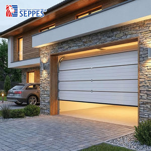 <span class=keywords><strong>Porte</strong></span> <span class=keywords><strong>de</strong></span> <span class=keywords><strong>garage</strong></span> sectionnelle moderne à panneau affleurant noir, automatique, <span class=keywords><strong>isolée</strong></span> en acier et panneaux sandwich PU, pour villa contemporaine - Product Image 4