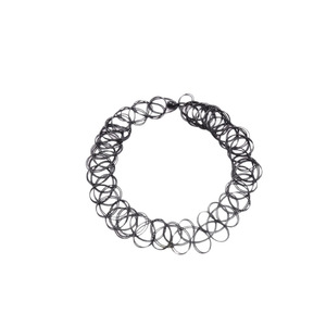 Collier ras du <span class=keywords><strong>cou</strong></span> élastique en perles sur fil de pêche, chaîne creuse ajustable pour femme - Product Image 5