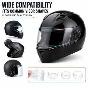 <span class=keywords><strong>Película</strong></span> <span class=keywords><strong>protectora</strong></span> de casco antivaho impermeable de PET suave para motocicletas transparente personalizable tamaño y grosor Uso de cuidado personal - Product Image 5