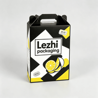Caja de Embalaje Personalizada para Botellas de Jugo, Caja de Cartón Corrugado para Bebidas de Frutas, Cajas Plegables para Bebidas Energéticas