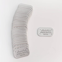 Étiquettes en cuir faites à la main avec logo en relief et bords arrondis pour jeans, sacs, vêtements pour enfants, chapeaux, foulards, étiquettes décoratives