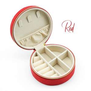 Vente en gros boîte à bijoux bague bracelet pendentif collier boîte à bijoux rouge nouveau design boîte à bijoux de luxe - Product Image 1
