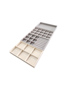 Plateau d'Organisation Luxe en Velours pour Bijoux, Support de Présentation de Luxe Très Vendu, Plateaux pour Colliers, Boîtes à Bijoux et Emballages Imprimés - Product Image 2