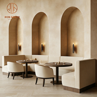 Ensemble de meubles de restaurant en bois rond et courbé, comprenant un canapé, une table et des chaises, pour café et salon de thé