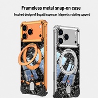 Coque de téléphone magnétique antidérapante et anti-chute C0408 au design sans bordure pour iPhone 16 17 Air 15 Pro 14 13 12 11 18 Pro Max