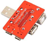 YCL YCL-0257 Lámparas de prueba de ensamblaje de placas PCB tres en uno, probador de cables Type-C/Micro-USB/Mini-USB preciso con material FR4