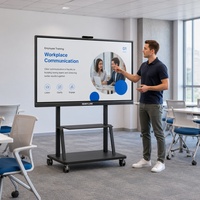 Écran interactif plat de 65 pouces, diffusion sans fil, affichage collaboratif 4K, réunion