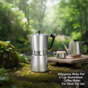Cafetera de Aluminio 6 Tazas ITALEXPRESS Plateada 1362 - Product Image 3
