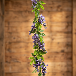 Guirlande de fleurs de glycine blanches en vrac, très demandée, pour décoration de mariage et toile de fond - Product Image 3