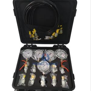 <b>Gauges</b> Pressure Measurement Tool 3/4/5 <b>Gauge</b> Hydraulic Pressure <b>Gauges</b> Set With Tee Connectors Construction Machinery Parts - Product Image 1