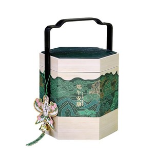 Dragon Boat Festival Rice Dumpling Gift <b>Box</b> Green Chinese Style <b>Packaging</b> <b>Box</b> With Handle Customized Promotional Product - Product Image 5