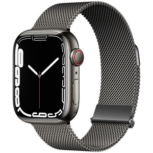 Bracelets magnétiques durables en acier inoxydable milanais, remplacements attrayants pour <span class=keywords><strong>Apple</strong></span> <span class=keywords><strong>Watch</strong></span> Series 9 41mm - Product Image 3