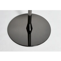 Pupitre incurvé en acrylique noir + table noire, pupitre en acrylique détachable, plateforme de conférence, lutrin avec porte-livre pour école, église