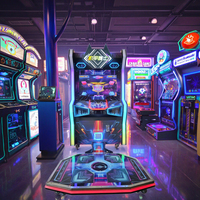 Machine de jeu d'arcade en métal à pièces, danse révolutionnaire pour enfants, pour centre commercial et parc d'attractions, 220V, garantie 1 an