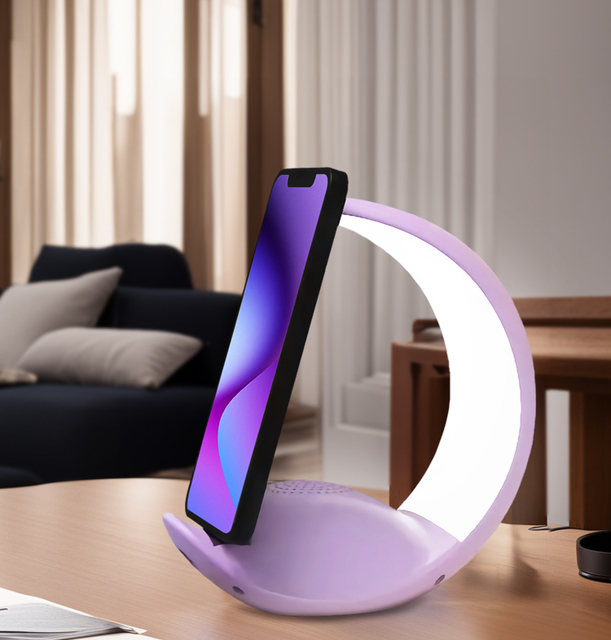 USB Powered Decor Gift Moon Lamp Bluetooth Speaker Moon Shape Night Light Speaker