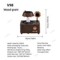 Fournisseur en gros de diffuseurs d'arômes en forme de goutte de pluie, diffuseur d'arômes rotatif à télécommande de 250 ml avec haut-parleur Bluetooth