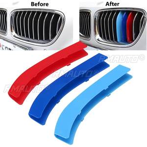Juego de 3 Adhesivos Decorativos para Parrilla de Coche BMW Serie 1, 3, 5, F30, F31, X5, X6, E90, E91, F10, F11, F18, E60, E61, E70, E84, F48, F20, F21 - Product Image 1