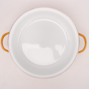 Casserole en émail pour la maison, personnalisée, 16/18/20/22/24 cm, casserole à ragoût, casserole à double paroi en acier au carbone émaillé, avec <span class=keywords><strong>couvercle</strong></span> en <span class=keywords><strong>verre</strong></span> - Product Image 4