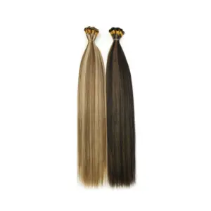 Hot Selling American EON Stitching Natural Human Hair Extensions Drooping Hand Tied Weft Knitted Thick Ends