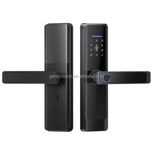 Gensys thiết kế hiện đại khóa thông minh bảo mật cao vân tay nhà khách sạn tương thích tuya Wifi ứng dụng thông minh Ổ khóa cửa cho ngôi nhà - Product Image 1