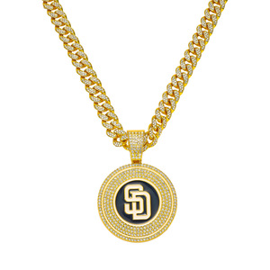 Hot Selling Unique Popular Geometric Circular Letter Pendant Necklace Hiphop Style Men's Necklaces Fashion Jewelry Wholesale - Product Image 6