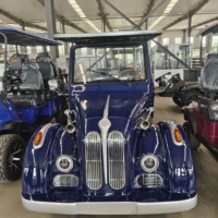 Bus de tourisme vintage personnalisable avec garantie d'un an, 4+2 places, électrique, pour sites touristiques et stations balnéaires