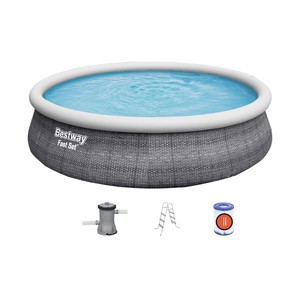 Piscina Inflable Redonda de PVC de Instalación Rápida para Niños, Modelo 57376/57375/57375E, 3.96m X 84cm - Product Image 5