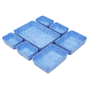 ถังขยะจัดเก็บของลิ้นชัก7ชิ้น/เซ็ตถังใส่ของสำนักงานขนาดเล็กตื้นถาดจัดระเบียบวาดเป็นของขวัญตามเทศกาล - Product Image 4