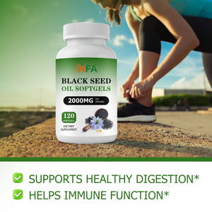 Gélules d'huile de nigelle OEM ODM avec huile de nigelle, soutien calorique, métabolisme sain, cheveux et ongles forts, peau jeune et éclatante - Product Image 6