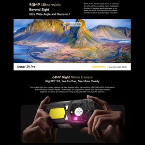 Ulefone <span class=keywords><strong>ARMOR</strong></span> 29 Pro Thermal 5G สมาร์ทโฟนที่ทนทานถ่ายภาพความร้อนมองเห็นกลางคืน16GB + 512GB IP68 NFC Android 15 - Product Image 6