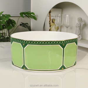 Bol à soupe en céramique et porcelaine résistant à la chaleur, fait main, 9 pouces, décoration pour la maison, cadeau, grande assiette colorée pour la salle à manger - Product Image 2