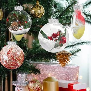 Adornos Navideños de Alta Gama, Personalizados, Clásicos, de Fábrica, Bola de Plástico Transparente de Santa Claus para Decoración de Fiestas - Product Image 5