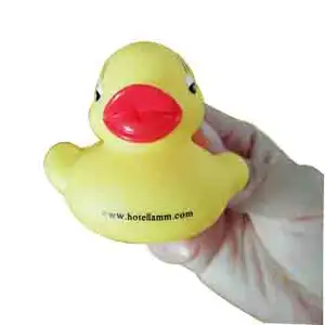 Mini jouets de canard en plastique vinyle 3d personnalisés, petits canards de bain flottants en caoutchouc jaune avec logo