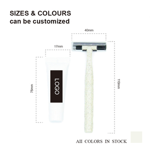 Tùy Chỉnh Dùng Một Lần Máy Cạo Râu Kem Cạo Râu Set Đôi Lưỡi Dao Cạo An Toàn Cho Cơ Thể Bộ Bikini Khách Sạn-Thực hiện Các Tính NĂNG An Toàn Thuận Tiện - Product Image 5