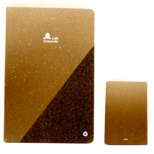 Quaderno Unico con Copertina Rigida in Carta di Foglie di Tè e Carta di Fondi di Caffè, con Carta Riciclata di Alta Qualità per Scrivere Diari - Product Image 3