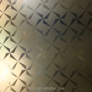 The New Listing Clear Tempered Frosted Glass Acid Etched Glass Panels for Bathroom <b>Door</b> Windows - Product Image 2