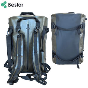 60L 방수 드라이 더플 백 드라이 백팩 840D TPU 헤비 듀티 드라이 백 카약 보트 오토바이 용 고무 밀폐 지퍼 - Product Image 1