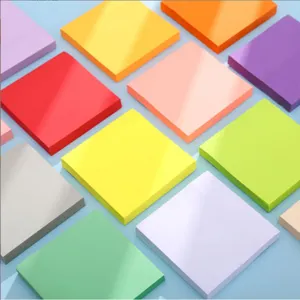 Portable Size Bright Colorful Environmental Protection Strong Adhesive Self Thick Bulk Sticky Notes For Office Home School