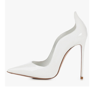 Chaussures de travail sexy et élégantes à talons aiguilles rouges brillants personnalisées pour femmes - Product Image 4