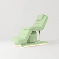 Lit pour le visage Salon de beauté Spa Clinique Chaises Table de meubles de beauté pour les cils Lits de salon Mécanisme de levage électrique Chaise Chaise de massage