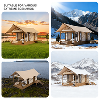 Fournisseurs de tentes de luxe pour l'extérieur avec salon extérieur pour les hôtels de villégiature, glamping, tente extensible