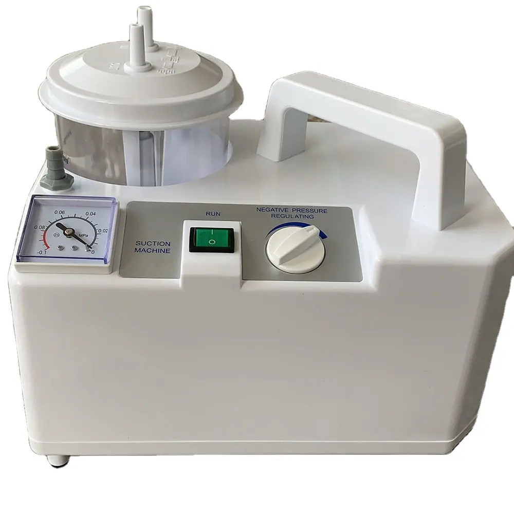 Aspirador médico elétrico único aprovado ce, máquina portátil de sucção de phlegm/unidade/bomba