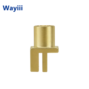 שקע PCB ישר מדגם Wayii MCX-KHD, מחבר קואקסיאלי RF 50 6GHz, חיבור דרך חור (THD), ציפוי זהב במרכז המחבר - Product Image 4