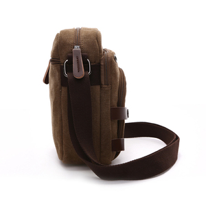 Portafoglio da viaggio da <span class=keywords><strong>uomo</strong></span> in tela retrò personalizzato all'ingrosso <span class=keywords><strong>borsa</strong></span> a tracolla portatile da <span class=keywords><strong>uomo</strong></span> con una spalla di moda - Product Image 4
