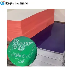 Hongcai ПВХ пластиковая цветная пленка для пользовательских страз термотрансферный узор лазерная резка литье оптом