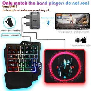 Mobile Game Set Gaming Keyboard Maus Combos Einhand spiel Tastatur und Maus für Handys Unterstützt IOS/Andiord System