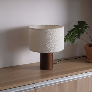 Soft Cloud <b>Bedside</b> Lamp Ash Wood Cream White Led <b>Light</b> Eye Caring Table Lamp - Product Image 4