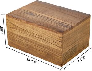 Urne in Legno per Ceneri Umane, Urna Cineraria per Adulti con Croce, Mini Urna Commemorativa, Ataúdes de Madera - Product Image 2